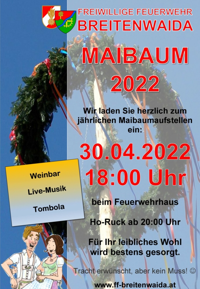 Plakat Maibaumaufstellen 2022
